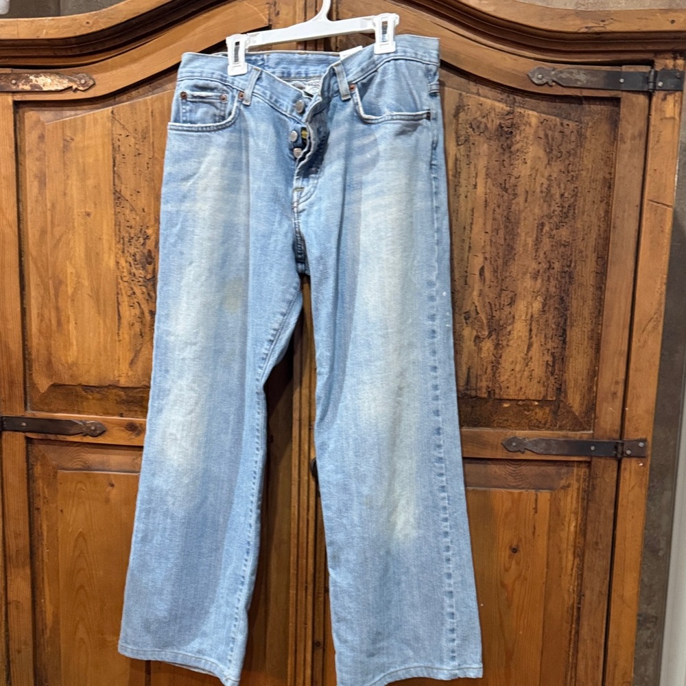 Classic Blue Denim Jeans petite shirt length